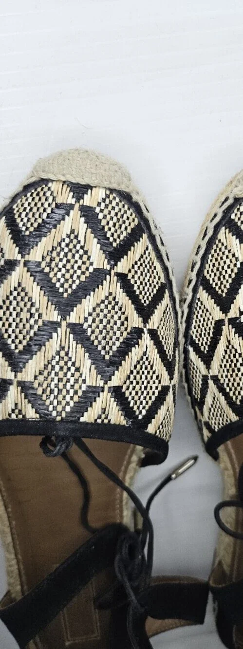 Aquazzura Luxury Printed Espadrilles Women's EU 39 Authentic